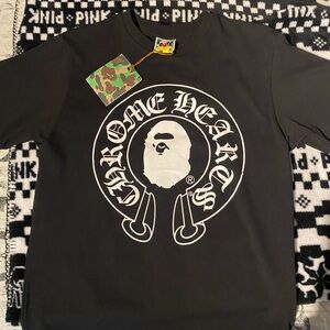 Bape x ch Black Graphic Tee